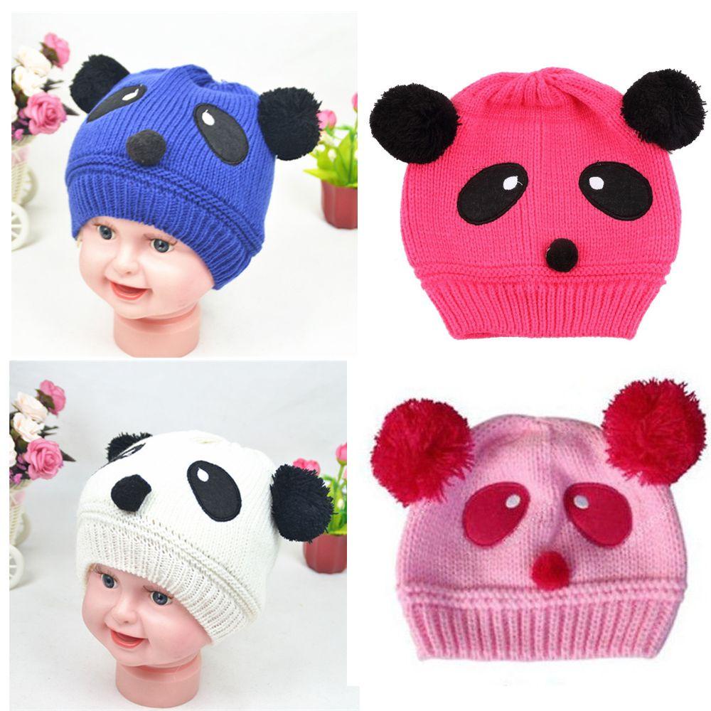 Mũ Len Hình Gấu Trúc Thời Trang Cho Bé
