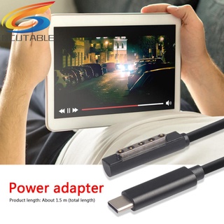 Cáp sạc 1.5m USB Type C PD cho Microsoft Surface Pro 1/2
