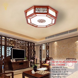 ĐÈN ỐP GỖ BAT GIÁC PHI 550- 3 CHẾ ĐỘ ÁNH SÁNG