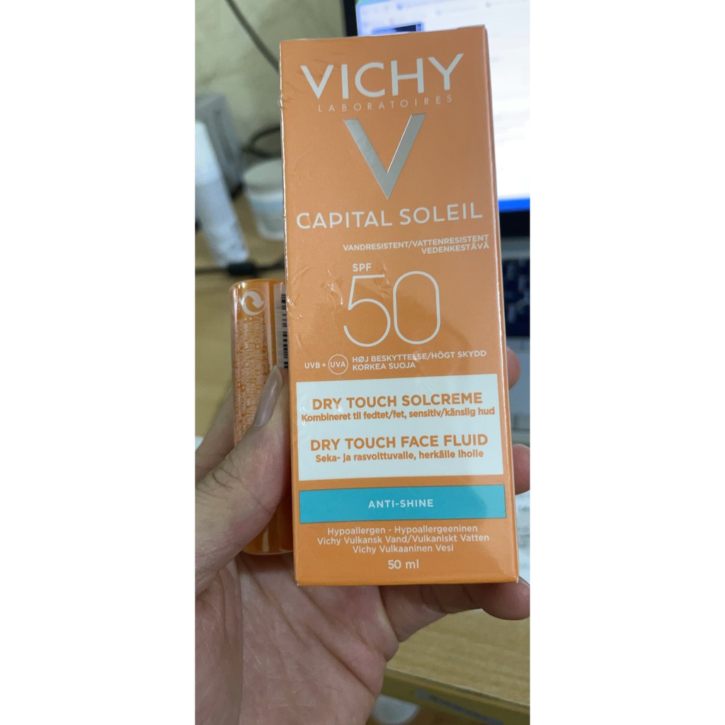 Kem chống nắng Vichy Capital Soleil Emulsion Toucher Sec SPF 50 50ml