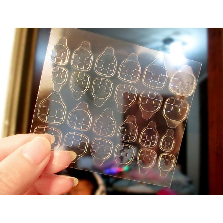 móng tay giả Set 24 móng tay giả FOREVERLILY nhiều kích cỡ thiết kế hình vuông dùng luyện vẽ