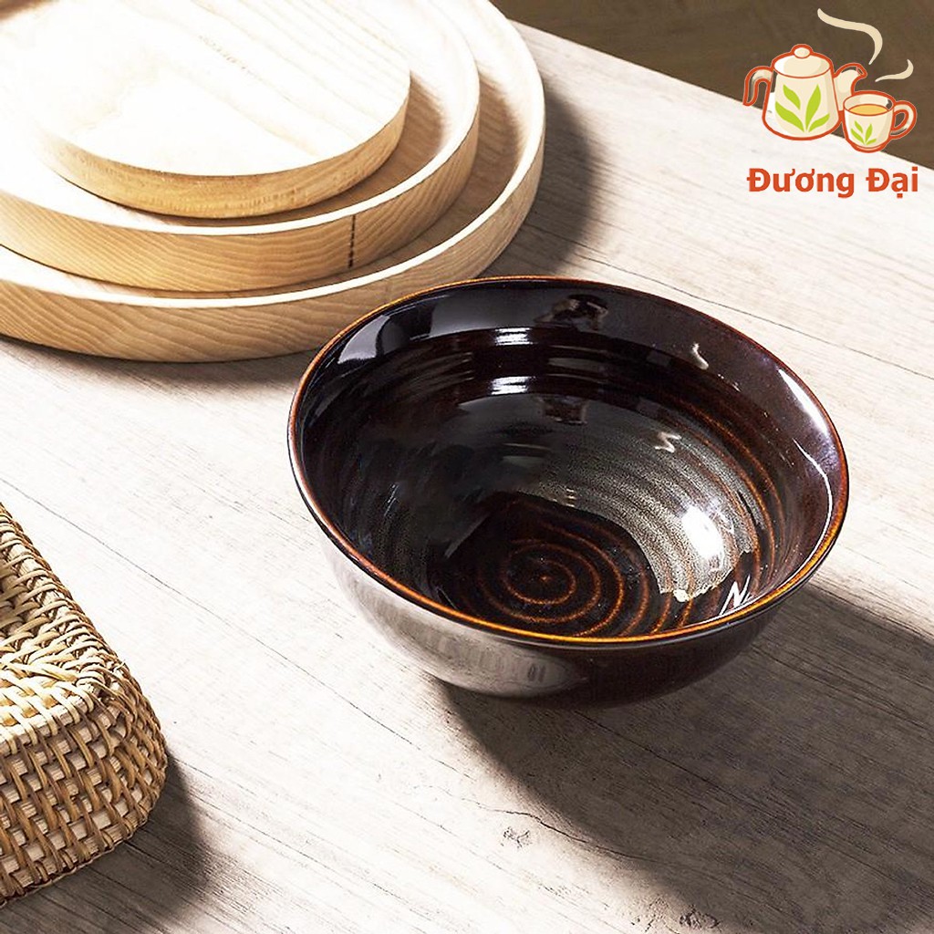 Bát Tô Nông Đựng Cơm Canh Men Hỏa Biến Gốm Sứ Bát Tràng Đương Đại