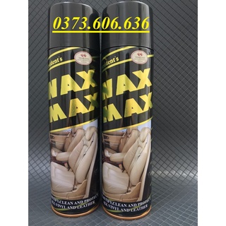 Chai Xịt Đánh Bóng Nội Thất Ghế Da Túi Sách - Đánh Bóng Ô Tô Xe Máy - Bình Xịt Đánh Bóng Và Làm Sạch Wax Max