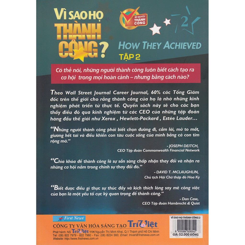 Sách - Vì Sao Họ Thành Công - Tập 2 | BigBuy360 - bigbuy360.vn
