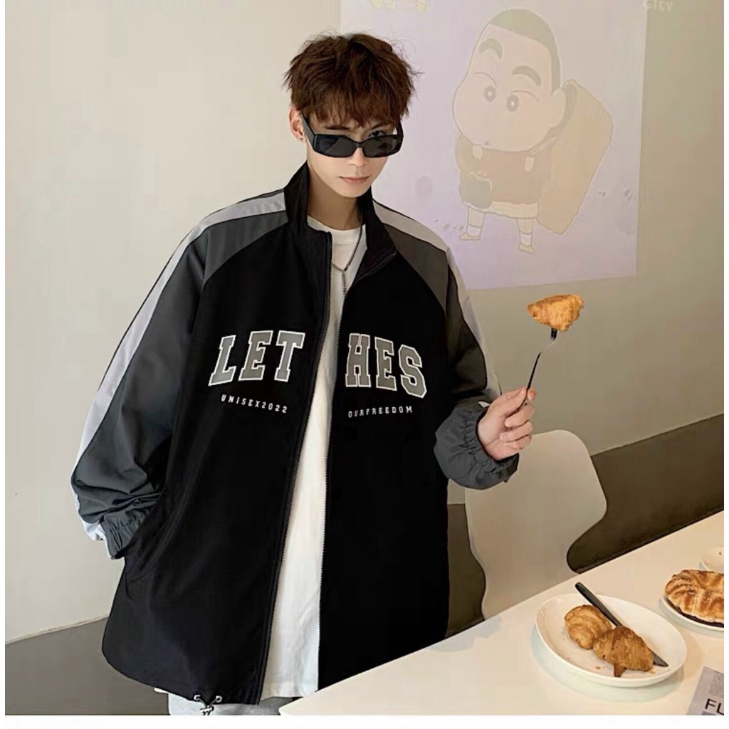 Áo khoác dù 2 lớp dài rộng y hình thời trang y hình LET HES siêu đẹp dành cho các bạn trẻ MIDU FASHION