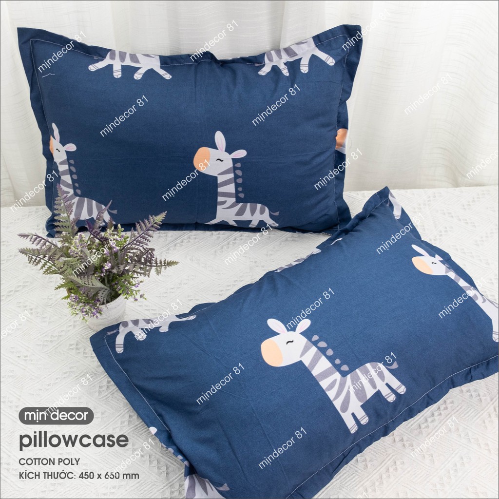 Vỏ gối cotton 3D Mịn Decor thoáng mát nhiều họa tiết đa dạng (45x65cm) | BigBuy360 - bigbuy360.vn