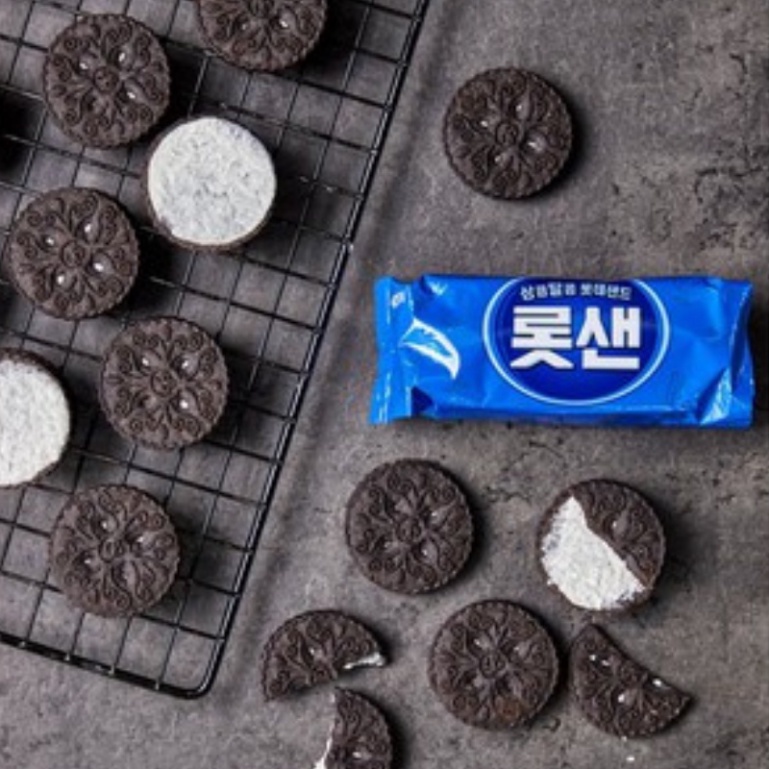 Bánh quy socola nhân kem Lotte nhập khẩu Hàn Quốc (Free Ship)
