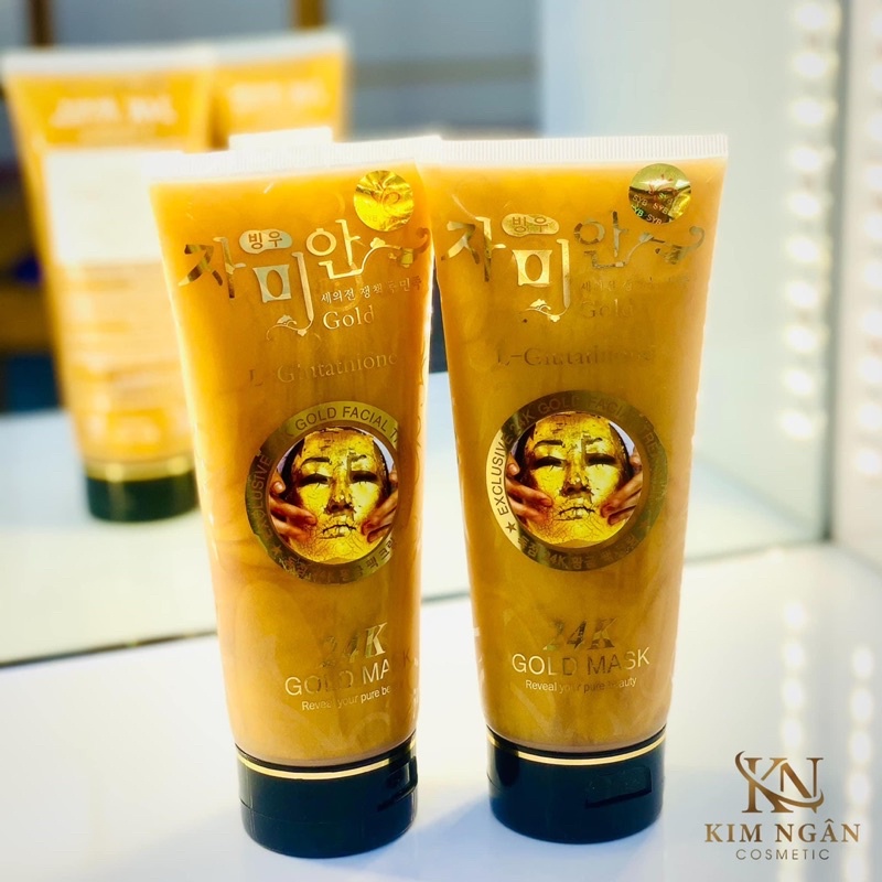 B022 B7 Mặt Nạ Lột Bụi Vang- 24k Glutathione Dưỡng Trắng Da, Làm Sáng Da