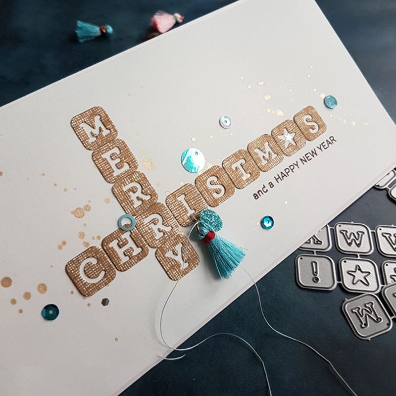 Khuôn Cắt Giấy Kim Loại Hình Chữ Cái