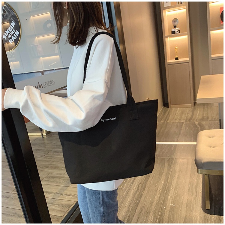 Túi Xách Canvas Đeo Vai Sức Chứa Lớn Thời Trang Mùa Xuân Hàn Quốc Mới