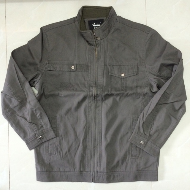 ❈☜∏Áo khoác kaki trung niên bigsize cao cấp cổ trụ