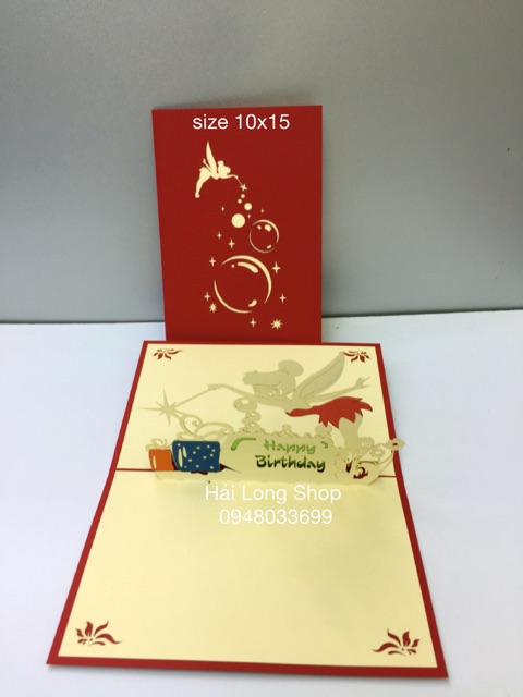 Tinker Bell  1  (  Sinh Nhật) - Birthday  - Thiệp 3D | BigBuy360 - bigbuy360.vn