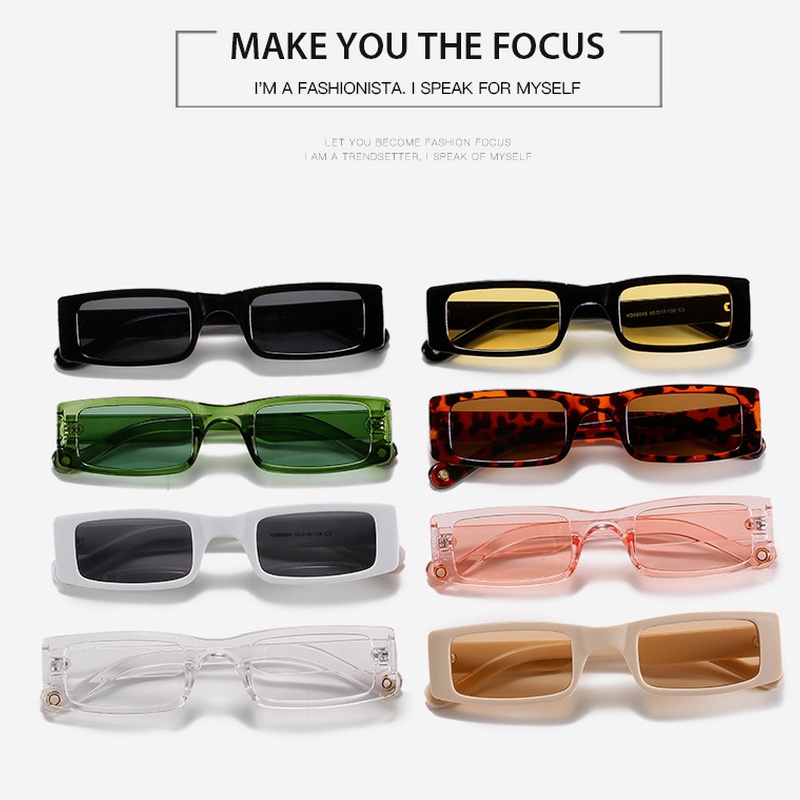 (KIQI-FASHION) COD Kính Mát Gọng Nhựa Chống Tia Uv400 Thời Trang Cho Nam Nữ