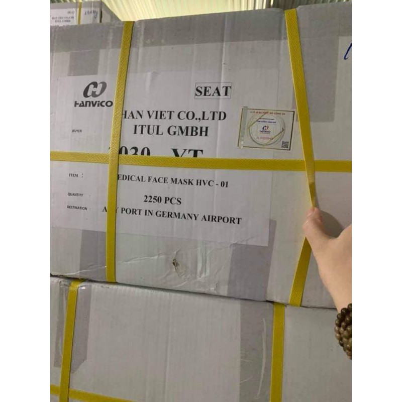 Hộp 50 Khẩu trang 4 lớp chống nắng, kháng khuẩn xuất khẩu Đức của công ty Havico