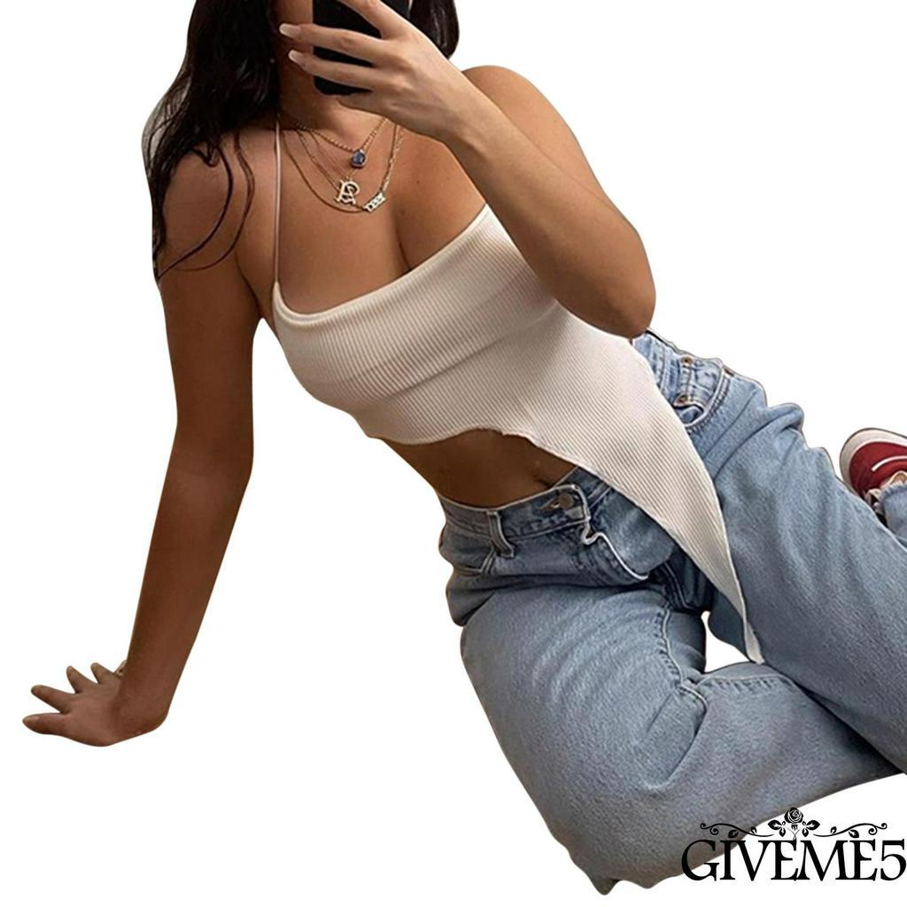 Áo Yếm Hai Dây Cột Sau Cổ Màu Trơn Gợi Cảm Cho Nữ