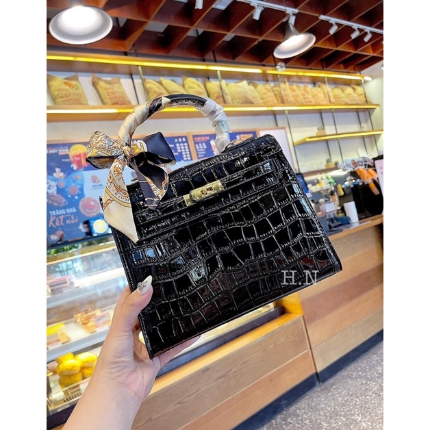 Túi H sz 25cm kèm ổ khoá chìa ko hộp và dây đeo- HANA BAG