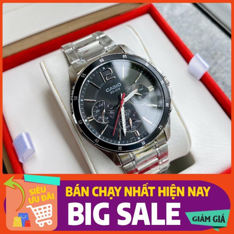 [GIÁ HỦY DIỆT] Đồng hồ nam dây kim loại Casio chính hãng Anh Khuê MTP-1374D-1AVDF