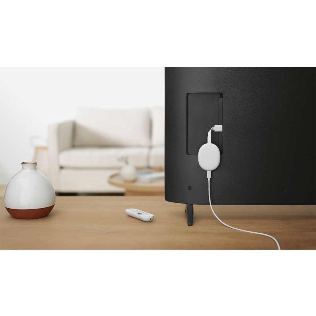 Google Chromecast with Google TV, Chất Lượng 4K và 1080P HDR, Ra Lệnh Bằng Tiếng Việt
