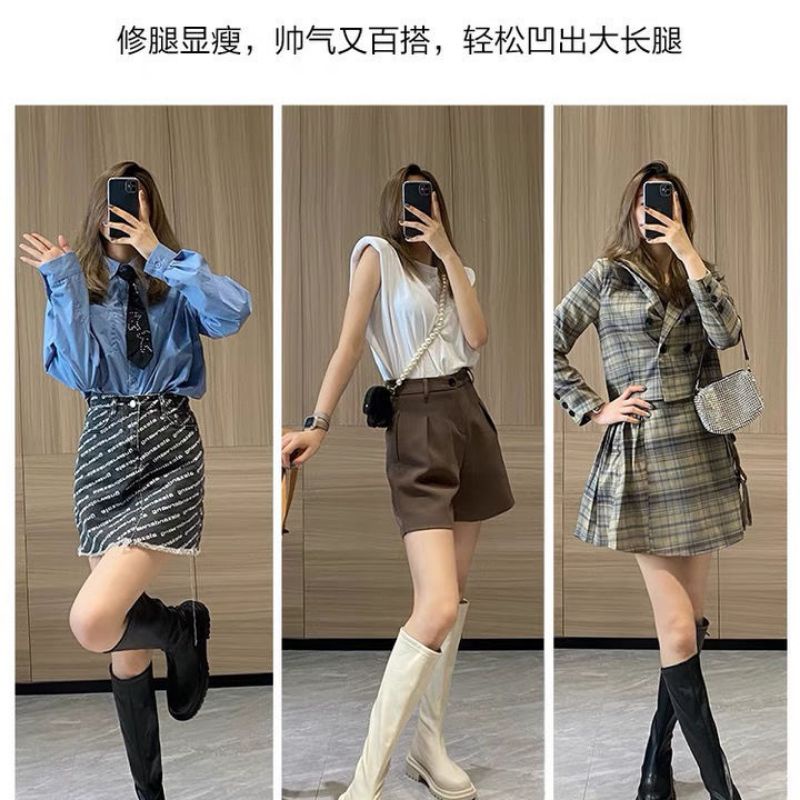 GIÀY BOOT ĐÙI KHOÁ SAU CHO NỮ
