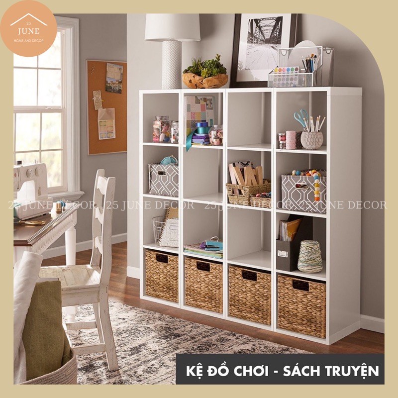 Kệ gỗ ✅ MIỄN PHÍ SHIP ✅Tủ sách tổ ong đa năng đa tầng nhiều công dụng - 25 June Decor