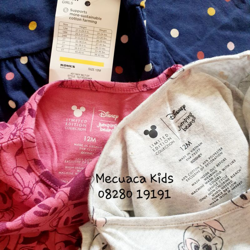 Váy đầm cotton dài tay thu đông J.Beans xuất dư xịn cho bé gái