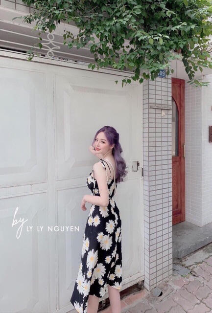 Đầm hoa cúc to live
