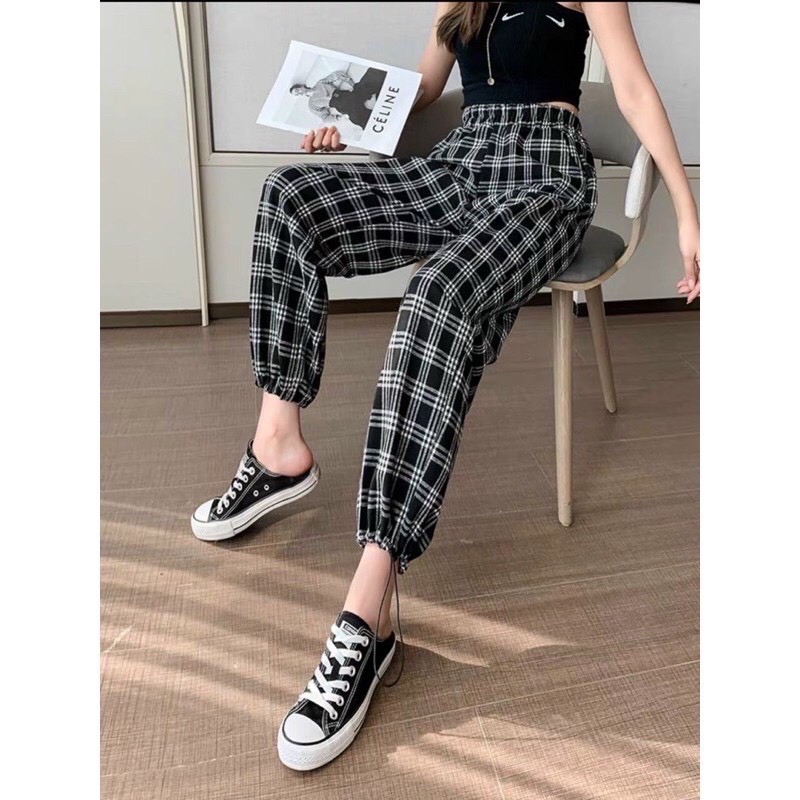 Quần kẻ - gấu rút dây hai loai chun sau ống rút dây và chun sau ống suông siêu hot . Sỉ 85k | BigBuy360 - bigbuy360.vn