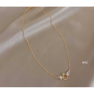 Dây Chuyền Bạc Cánh Thiên Thần Nhẫn