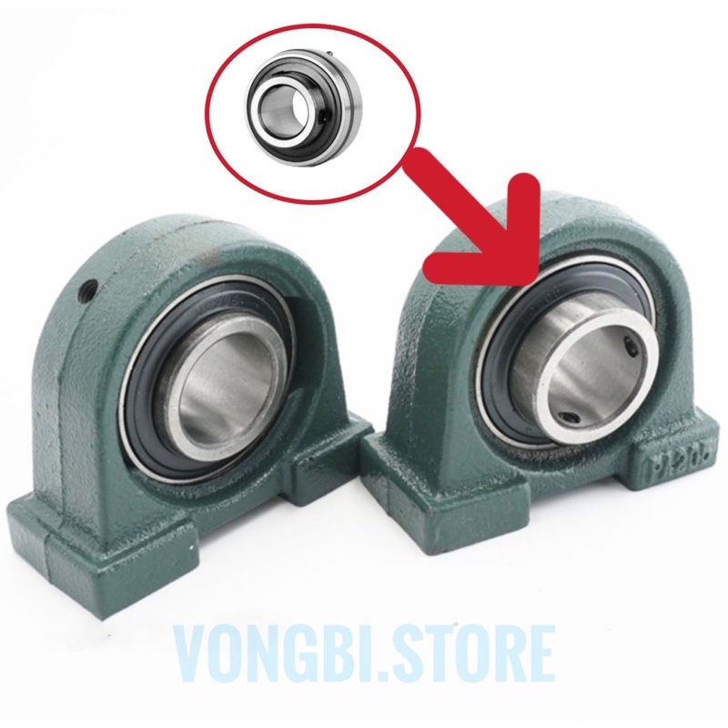Gối Đỡ Vòng Bi Ruột UC204, UC205, UC206, UC207, UC208, UC209-ASAHI