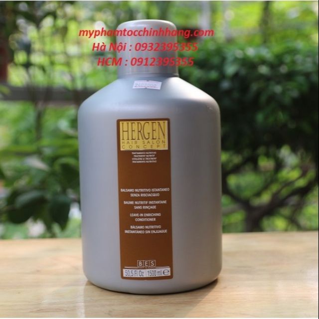 MỠ XẢ KHÔ BES HERGEN DƯỠNG ẨM LEAVE-IN ENRICHING 1500ML