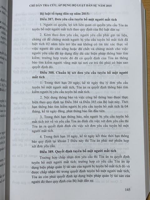 Sách - Chỉ dẫn tra cứu, áp dụng Bộ luật dân sự năm 2015