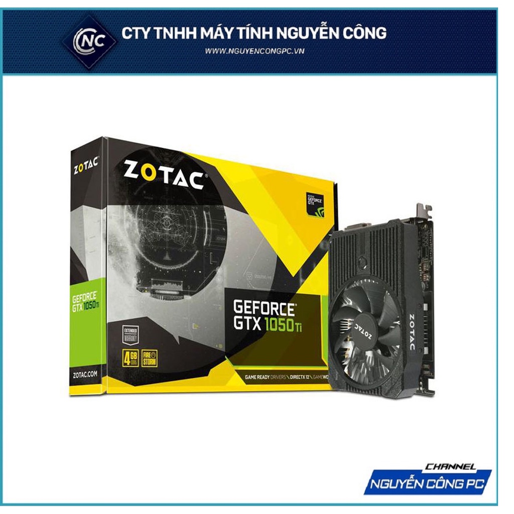 Card màn hình Zotac GTX 1050Ti Mini 4G GDDR5