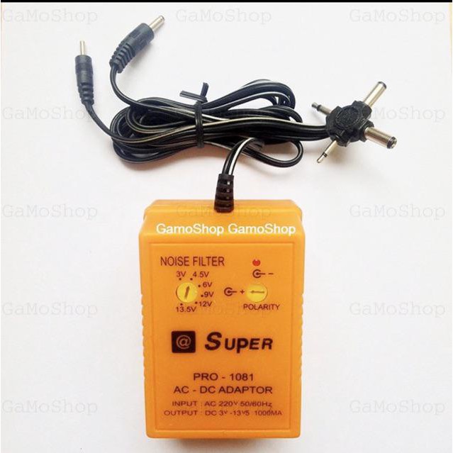 Nguồn Adapter đa năng SUPER 1080 450MA 3-12V
