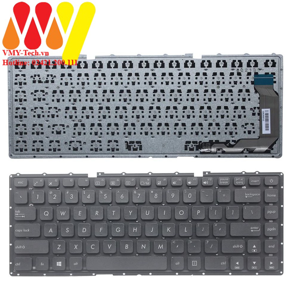 [Mã ELFLASH5 giảm 20K đơn 50K] Bàn phím laptop Asus X445 A441 S441 F441 X445S S441SC Keyboard new ZIN