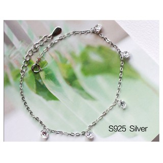 LẮC TAY NỮ BẠC 925 ĐÍNH ĐÁ PHA LÊ BV01