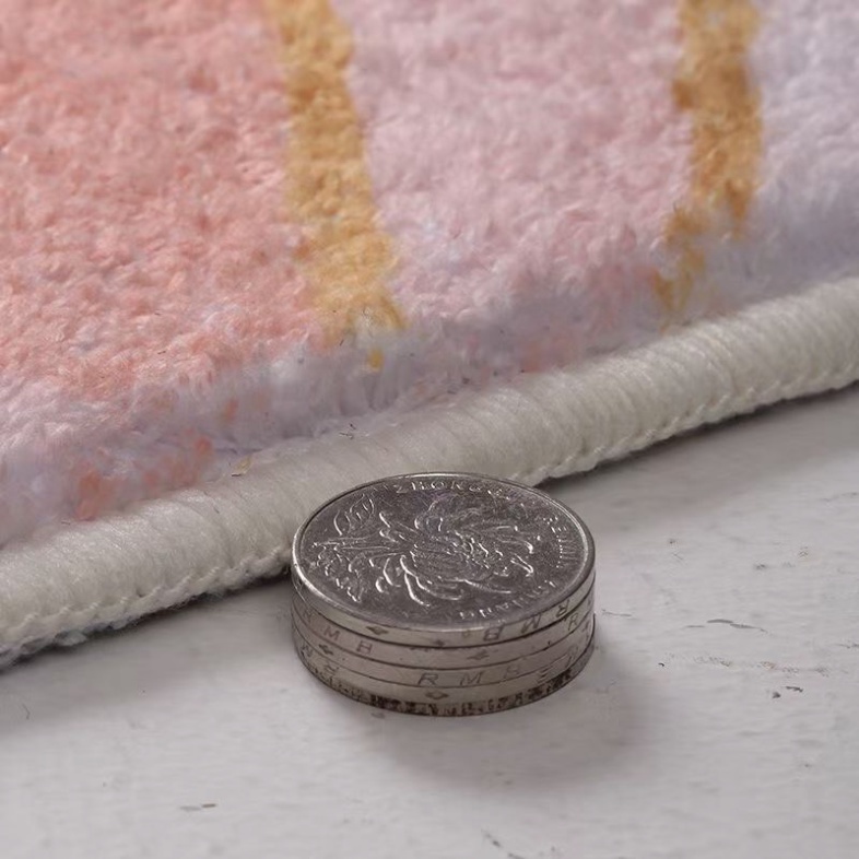 Thảm lau chân trang trí lông cừu 3d đẹp chống trượt 40x60, thảm chùi chân cao cấp nhiều màu