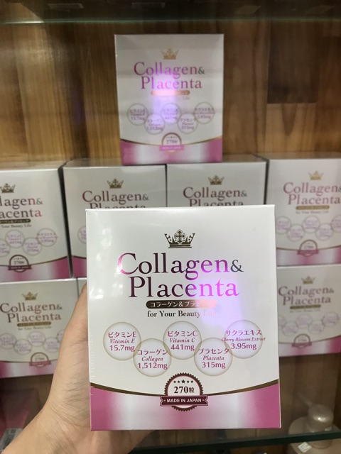 Collagen Placenta 5 in 1 date 02/2023 ( Nhật Bản) | Thế Giới Skin Care