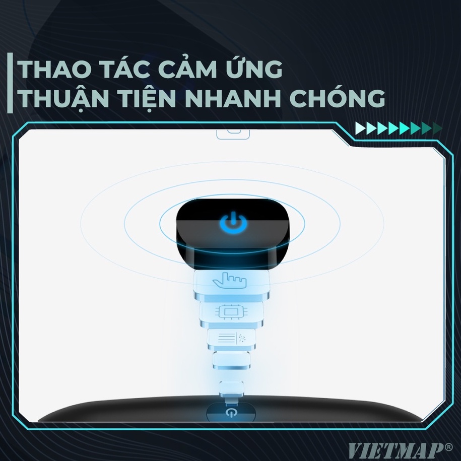 Vietmap AP1 - Máy lọc Không khí ô tô - Khử mùi iON -Diệt khuẩn- Lọc bụi PM2.5 - Hàng Chính Hãng
