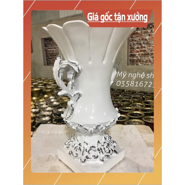 Bình hoa composite,Mỹ nghệ shop, decor, trang trí, quà tặng sinh nhật, tân gia, bình hoa giả, cao cấp mã cúp 5 bao vỡ