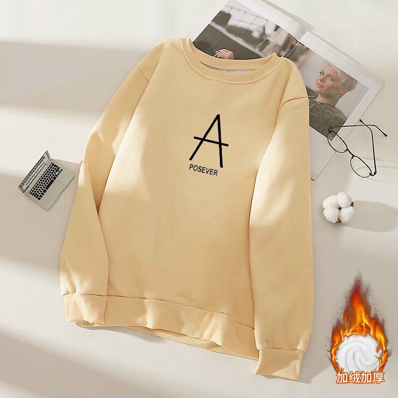 Áo khoác nỉ cổ tròn Posever cực đẹp , phong cách hàn , 2021 dành cho các bạn nam