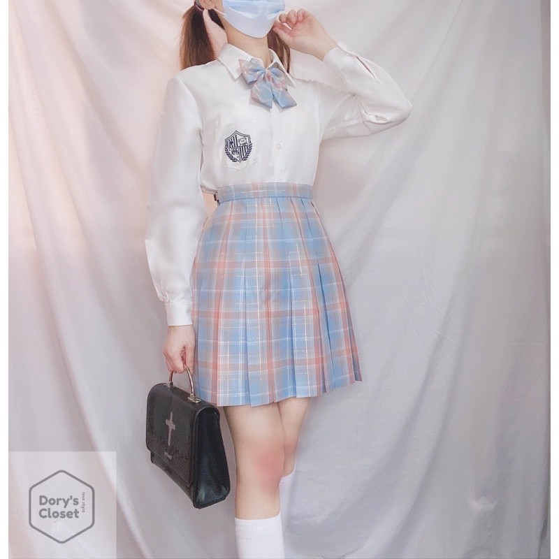 [Sẵn] Chân váy JK xếp ly đồng phục nữ sinh cao cấp nhà Dory( có bling) | BigBuy360 - bigbuy360.vn