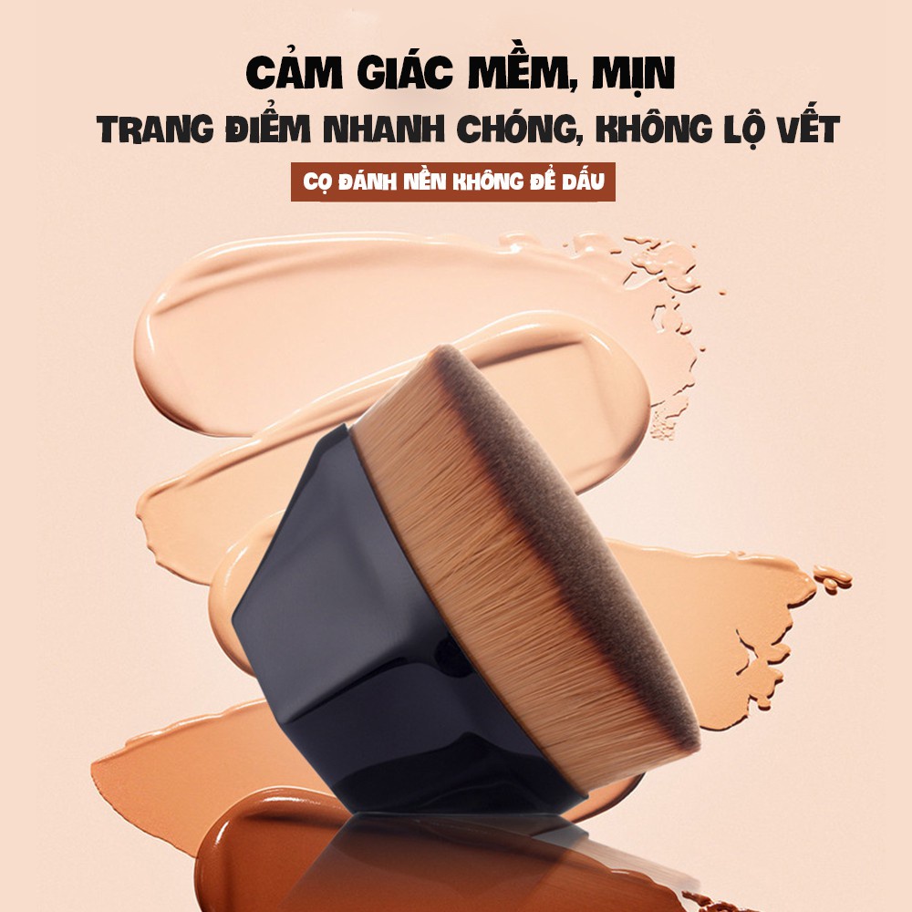 Bộ dụng cụ trang điểm cao cấp Mianz - Cọ tán nền lông dày mịn, mút đánh kem Mianz Store