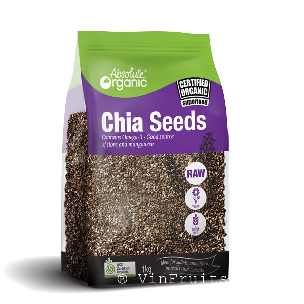 Hạt chia Úc Organic Chia Seeds 100g chiết