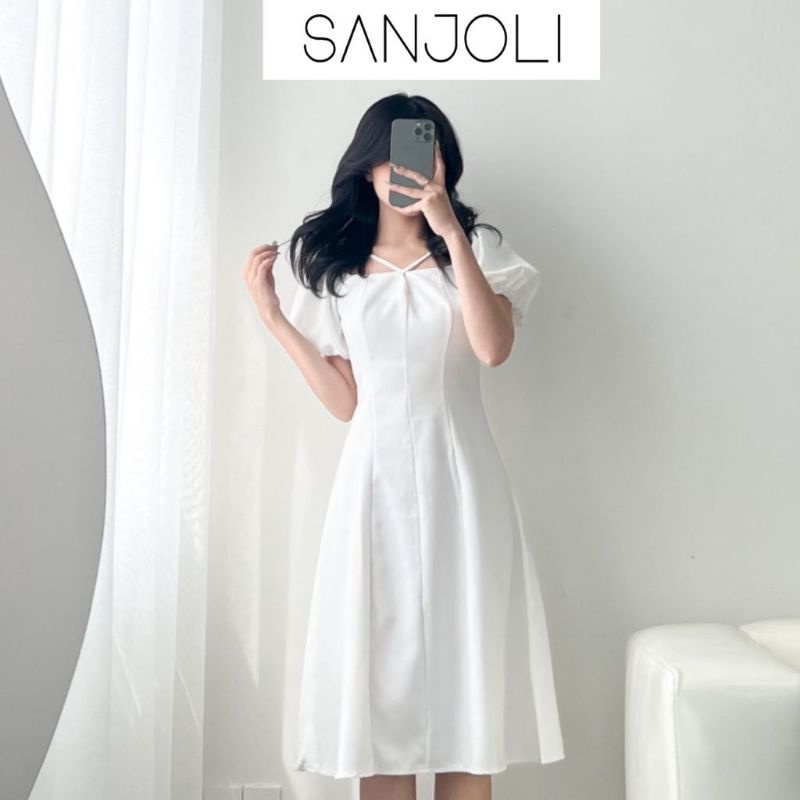 Váy Trắng Dự Tiệc Sang Trọng VD097