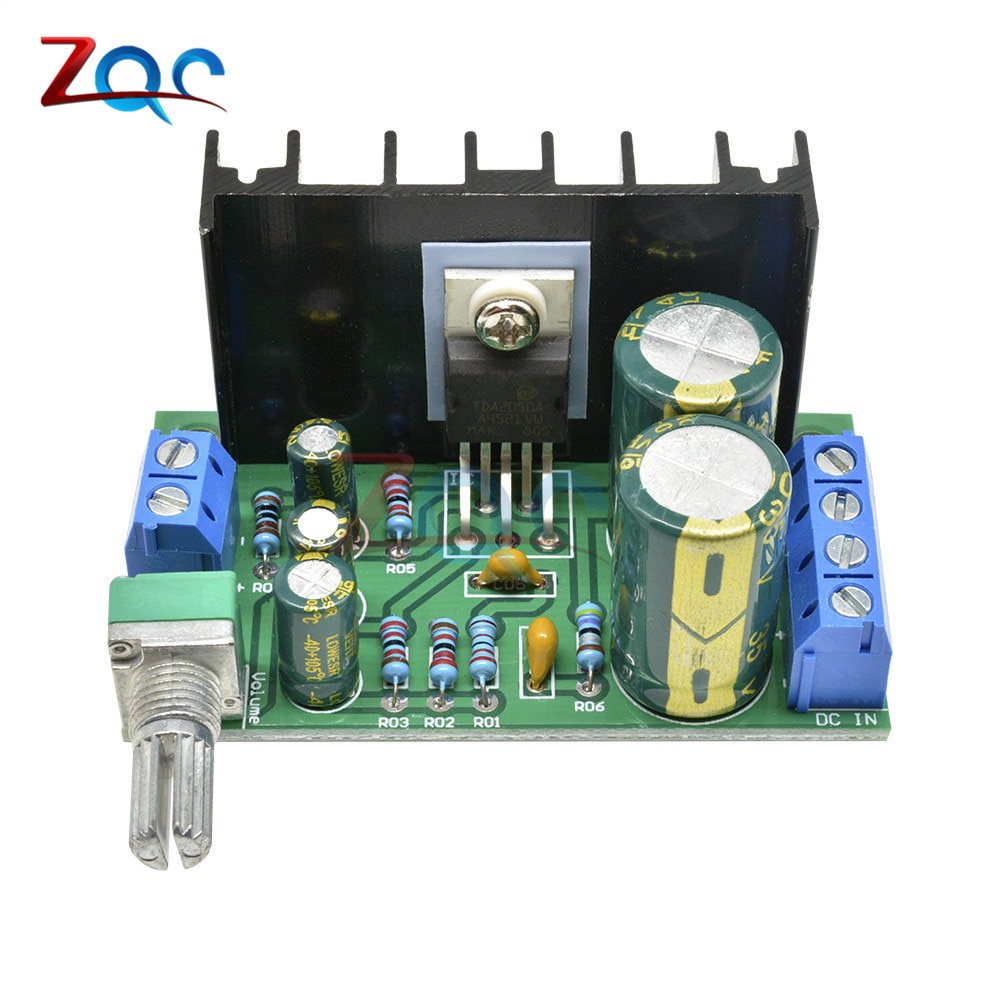 Bảng mạch khuếch đại âm thanh Mono TDA2050 DC 12-24v 10-30w 60*35*40mm