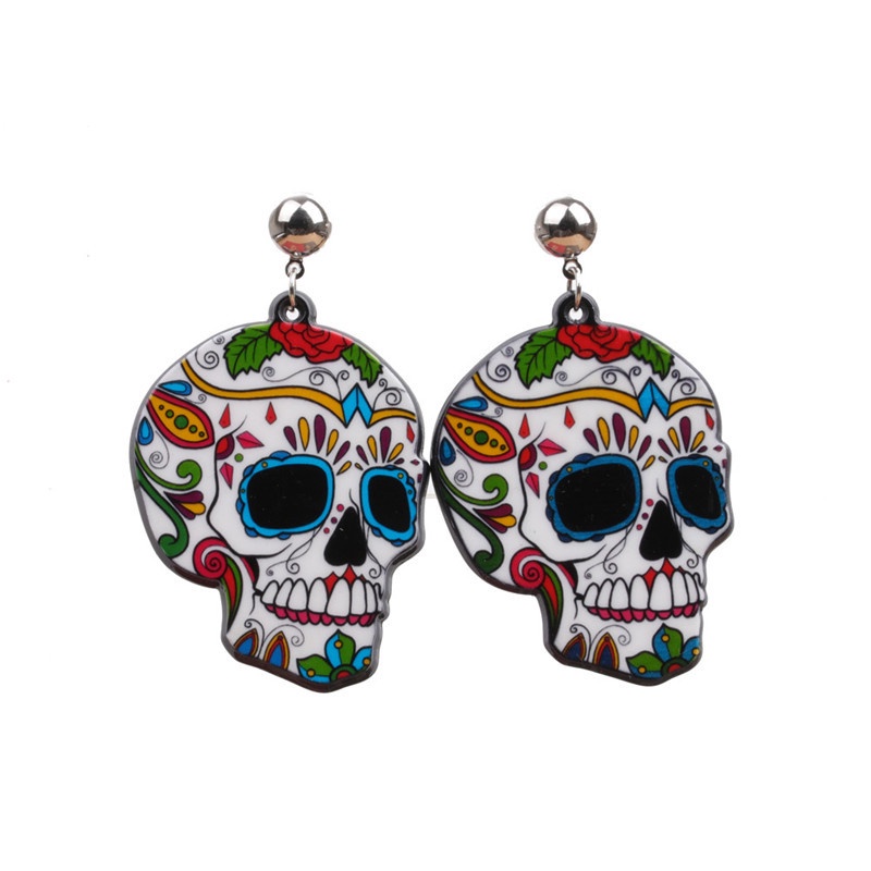 Khuyên Tai Hình Đầu Lâu Halloween Độc Đáo
