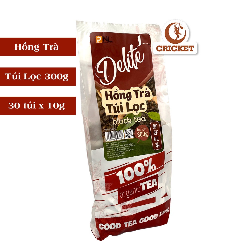 HỒNG TRÀ TÚI LỌC CAO CẤP DELITE (300g) _ Nguyên liệu trà sữa