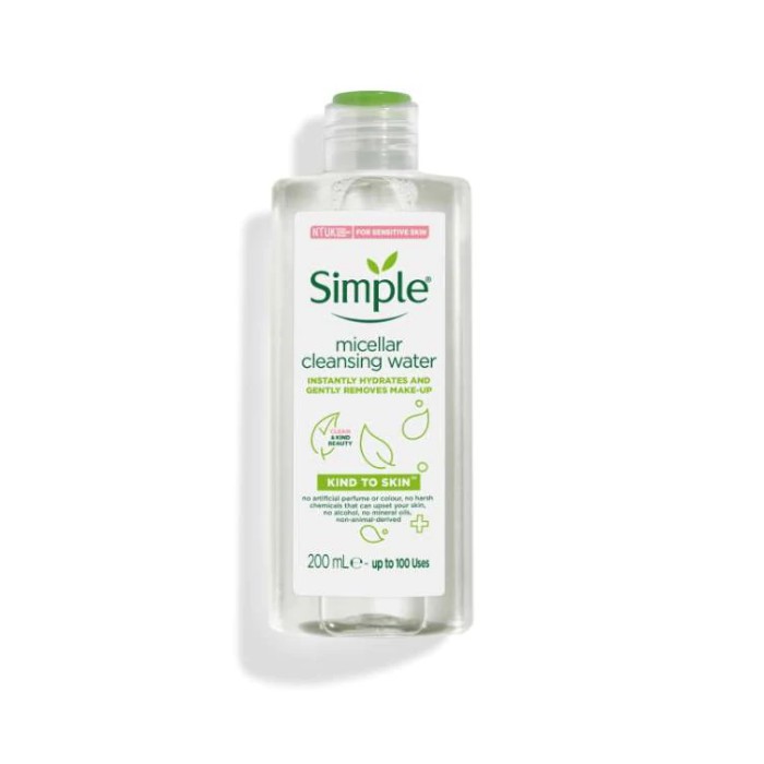 Combo 2 Sản Phẩm Simple (Nước Tẩy Trang Simple 200ml Và Nước Hoa Hồng Simple 200ml) (bongcase)