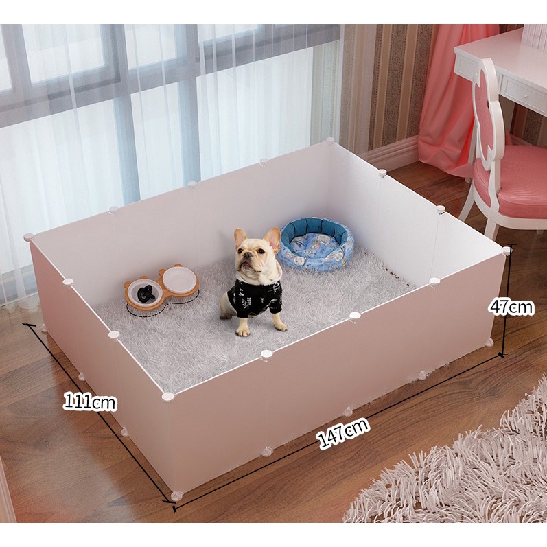 Combo chuồng quây nhựa cho chó mèo, Nhiều màu sắc lựa chọn