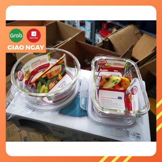 HỘP THUỶ TINH LOCK&LOCK CHIA NGĂN 550ML/950ML/1050ML